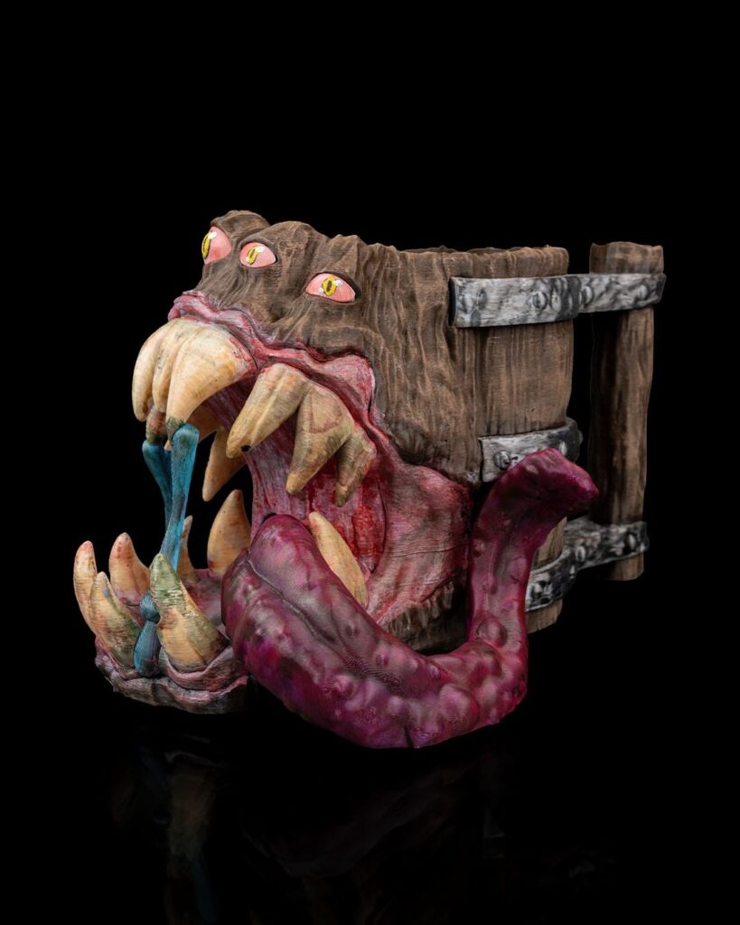 Roll Into the Trap Can Holder and Dice Tower